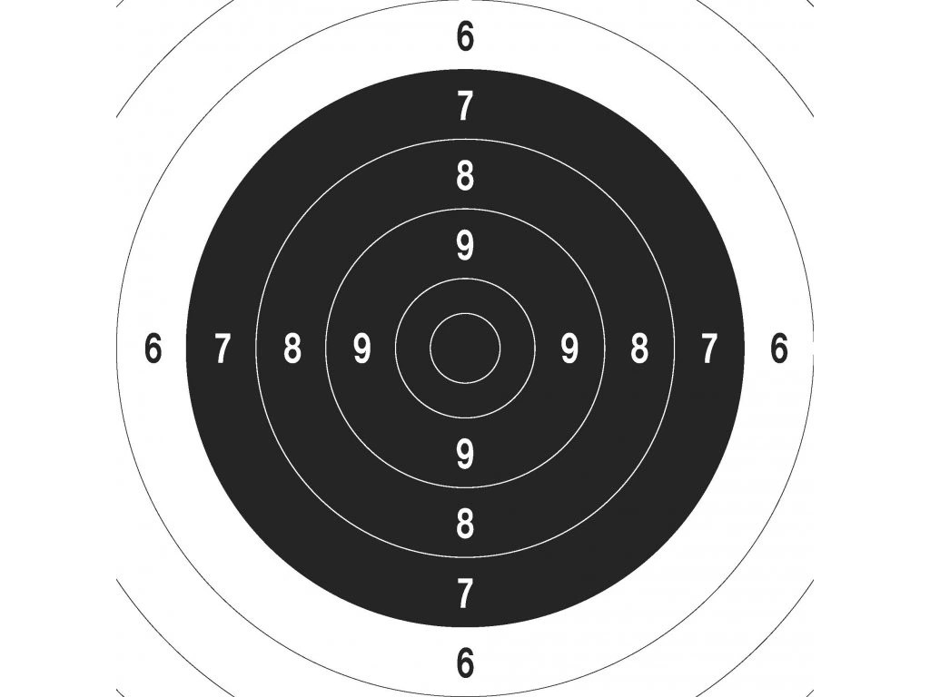 foto Mezin�rodn� pistolov� ter� 50/20 - n�hradn� st�ed, 1/0, 250x250